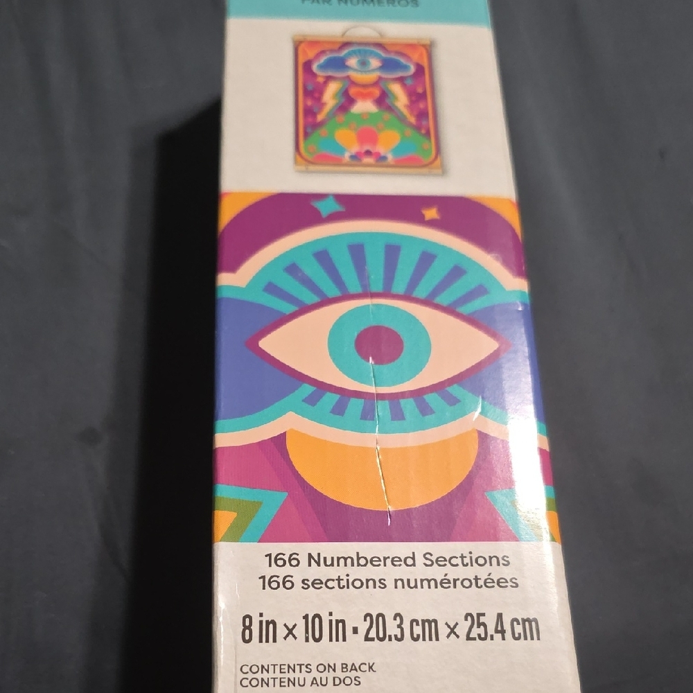 Psychedelic Eye Paint By Number Multicolor